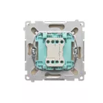 Simon Basic WMUL-011RP1-9011 Przycisk pojedynczy rozwierny bez piktogramu (moduł) 10AX, 250V~, zaciski śrubowe; beż