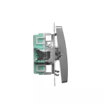 Simon Basic WMUL-011RP1-H011 Przycisk pojedynczy rozwierny bez piktogramu (moduł) 10AX, 250V~, zaciski śrubowe; satynowy