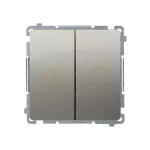 Simon Basic WMUL-040xxx-H011 Przycisk roletowy (moduł) 10AX, 250V~, zaciski śrubowe; satynowy