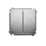 Simon Basic WMUL-040xxx-H011 Przycisk roletowy (moduł) 10AX, 250V~, zaciski śrubowe; satynowy