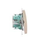 Simon Basic WMUL-020xxx-9011 Łącznik dwubiegunowy (moduł) 10AX, 250V~, szybkozłącza; beż