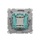 Simon Basic WMUL-020xxx-J011 Łącznik dwubiegunowy (moduł) 10AX, 250V~, szybkozłącza; stal inox