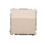 Simon Basic WMUL-020x2x-9011 Łącznik dwubiegunowy (moduł) 16AX, 250V~, zaciski śrubowe; beż