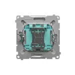 Simon Basic WMUL-020x2x-J011 Łącznik dwubiegunowy (moduł) 16AX, 250V~, zaciski śrubowe; stal inox