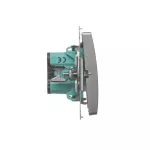 Simon Basic WMUL-020x2x-H011 Łącznik dwubiegunowy (moduł) 16AX, 250V~, zaciski śrubowe; satynowy