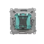 Simon Basic WMUL-020x2x-H011 Łącznik dwubiegunowy (moduł) 16AX, 250V~, zaciski śrubowe; satynowy