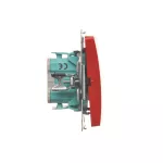 Simon Basic WMUL-020xxx-A011 Łącznik dwubiegunowy (moduł) 10AX, 250V~, szybkozłącza; czerwony