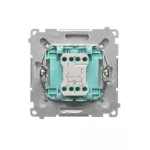 Simon Basic WMUL-021xxx-1011 Łącznik dwubiegunowy z podświetleniem LED (moduł) 10AX, 250V~, szybkozłącza; biały