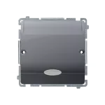 Simon Basic WMUL-0H1xx1-J011 Łącznik hotelowy pojedynczy z podświetleniem LED, Imax 10 (2) A; stal inox