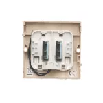 Simon Basic WMUL-0H1xx2-9011 Łącznik hotelowy podwójny z podświetleniem LED, Imax 2×10 (2) A; beż