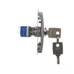 Simon Basic WMUL-0K01xx-J011 Łącznik jednobiegunowy z kluczem, 2 pozycyjny, „0-I” styk N/O. Możliwość wyjęcia klucza w każdej pozycji; stal inox