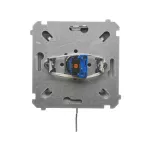 Simon Basic WMUL-0K01Px-J011 Łącznik chwilowy jednobiegunowy z kluczem, 2 pozycyjny, „0-I” styk N/O. Możliwość wyjęcia klucza tylko w pozycji 0; stal inox