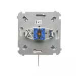 Simon Basic WMUL-0K04xx-1011 Łącznik roletowy z kluczem, 3 pozycyjny, „I-0-II” 2 styki N/O. Możliwość wyjęcia klucza w każdej pozycji; biały