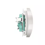 Simon Basic WMUW-00210M-1011 Gniazdo wtyczkowe podwójne z uziemieniem (moduł), Σ16A, 250V~, zaciski śrubowe; biały