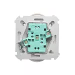 Simon Basic WMUW-00210M-1011 Gniazdo wtyczkowe podwójne z uziemieniem (moduł), Σ16A, 250V~, zaciski śrubowe; biały