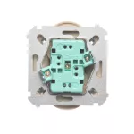 Simon Basic WMUW-00210M-9011 Gniazdo wtyczkowe podwójne z uziemieniem (moduł), Σ16A, 250V~, zaciski śrubowe; beż