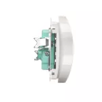 Simon Basic WMUW-00211M-1011 Gniazdo wtyczkowe podwójne z uziemieniem (moduł), z przesłonami torów prądowych, Σ16A, 250V~, zaciski śrubowe; biały