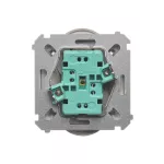 Simon Basic WMUW-00211M-H011 Gniazdo wtyczkowe podwójne z uziemieniem (moduł), z przesłonami torów prądowych, Σ16A, 250V~, zaciski śrubowe; satynowy