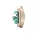 Simon Basic WMUW-00200M-9011 Gniazdo wtyczkowe podwójne bez uziemienia (moduł), Σ16A, 250V~, zaciski śrubowe; beż