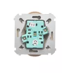 Simon Basic WMUW-00201M-9011 Gniazdo wtyczkowe podwójne bez uziemienia (moduł) z przesłonami torów prądowych, Σ16A, 250V~, zaciski śrubowe; beż