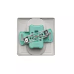 Simon Basic WMUW-10210x-J011 Gniazdo wtyczkowe z uziemieniem podwójne, monoblok, 16A, 250V~, zaciski śrubowe; stal inox Kompletne - nie do ramek