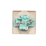 Simon Basic WMUW-10201x-9011 Gniazdo wtyczkowe bez uziemienia podwójne, monoblok, z przesłonami torów prądowych 16A, 250V~, zaciski śrubowe; beż Kompletne - nie do ramek