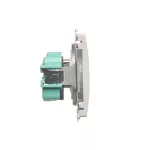 Simon Basic WMUW-00110x-1021 Gniazdo wtyczkowe z uziemieniem (moduł) 16A, 250V~, zaciski śrubowe; biały