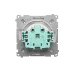 Simon Basic WMUW-00111C-1021 Gniazdo wtyczkowe pojedyncze z uziemieniem (moduł) 16A, 250V~ z przesłonami torów prądowych, szybkozłącza; biały