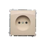 Simon Basic WMUW-00100x-9021 Gniazdo wtyczkowe bez uziemienia (moduł) 16A, 250V~, zaciski śrubowe; beż