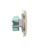 Simon Basic WMUW-00100x-9021 Gniazdo wtyczkowe bez uziemienia (moduł) 16A, 250V~, zaciski śrubowe; beż