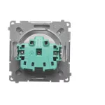 Simon Basic WMUW-00100x-H021 Gniazdo wtyczkowe bez uziemienia (moduł) 16A, 250V~, zaciski śrubowe; satynowy