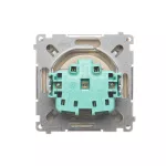 Simon Basic WMUW-50110x-9021 Gniazdo wtyczkowe z uziemieniem (moduł), bryzgoszczelne IP44, 16A, 250V~, zaciski śrubowe; beż