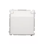 Simon Basic WMUW-50111x-1021 Gniazdo wtyczkowe z uziemieniem (moduł), z przesłonami torów prądowych, bryzgoszczelne IP44, 16A, 250V~, zaciski śrubowe; biały