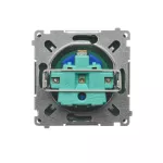 Simon Basic WMUW-01111x-Z011 Gniazdo wtyczkowe DATA z uziemieniem i kluczem uprawniającym (moduł) 16A, 250V~, zaciski śrubowe; zielone