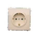 Simon Basic WMUW-02110x-9011 Gniazdo wtyczkowe z uziemieniem Schuko (moduł) 16A, 250V~, zaciski śrubowe; beż