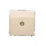 Simon Basic WMUA-03000x-9013 Gniazdo antenowe pojedyncze końcowe (moduł); beż (zastępuje BMAK1.01/..)