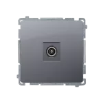 Simon Basic WMUA-03000x-J013 Gniazdo antenowe pojedyncze końcowe (moduł); stal inox (zastępuje BMAK1.01/..)