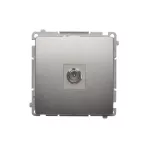 Simon Basic WMUA-03000x-H013 Gniazdo antenowe pojedyncze końcowe (moduł); satynowy (zastępuje BMAK1.01/..)