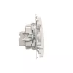 Simon Basic WMUA-02100z-1011 Gniazdo antenowe R-TV przelotowe 10 dB (moduł), 1x wejście: 5–862 MHz; biały