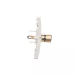 Simon Basic WMUG-010002-1011 Gniazdo głośnikowe pojedyncze -1 kolumna głośnikowa (moduł). Przekrój przew. dla wyjścia 6 mm2. Mocowanie na wkręty do puszki; biały