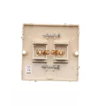 Simon Basic WMUG-010002-9011 Gniazdo głośnikowe pojedyncze -1 kolumna głośnikowa (moduł). Przekrój przew. dla wyjścia 6 mm2. Mocowanie na wkręty do puszki; beż