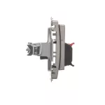 Simon Basic WMUG-01000x-H011 Gniazdo głośnikowe 1-krotne z polem opisowym (moduł). Przekrój przew. dla wejścia i wyjścia 2,5 mm2. Mocowanie na łapki i wkręty; satynowy