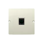 Simon Basic WMUT-0110xx-9013 Gniazdo telefoniczne RJ11 uniwersalne pojedyncze (moduł). Montaż na łapki lub wkręty; beż