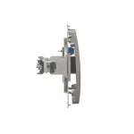 Simon Basic WMUT-0110xx-J013 Gniazdo telefoniczne RJ11 uniwersalne pojedyncze (moduł). Montaż na łapki lub wkręty; stal inox