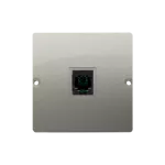 Simon Basic WMUT-0110xx-H013 Gniazdo telefoniczne RJ11 uniwersalne pojedyncze (moduł). Montaż na łapki lub wkręty; satynowy