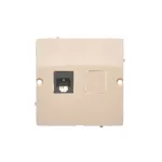 Simon Basic WMUT-0310x2-9011 Gniazdo telefoniczne RJ11 (moduł). Montaż gniazda na wkręty do puszki; beż