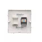 Simon Basic WMUT-0010x2-1011 Gniazdo telefoniczne RJ12 (moduł). Montaż gniazda na wkręty do puszki; biały