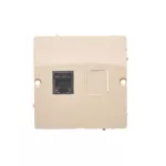 Simon Basic WMUT-0010x2-9011 Gniazdo telefoniczne RJ12 (moduł). Montaż gniazda na wkręty do puszki; beż