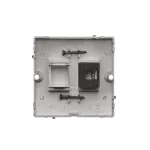 Simon Basic WMUK-0510F2-H011 Gniazdo komputerowe RJ45 pojedyncze, kategoria 5e (moduł). Montaż gniazda na wkręty do puszki; satynowy