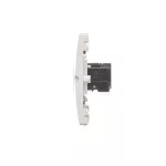Simon Basic WMUM-0500x2-1011 Gniazdo komputerowe RJ45 kat.5e + telefoniczne RJ12 (moduł). Montaż gniazda na wkręty do puszki; biały